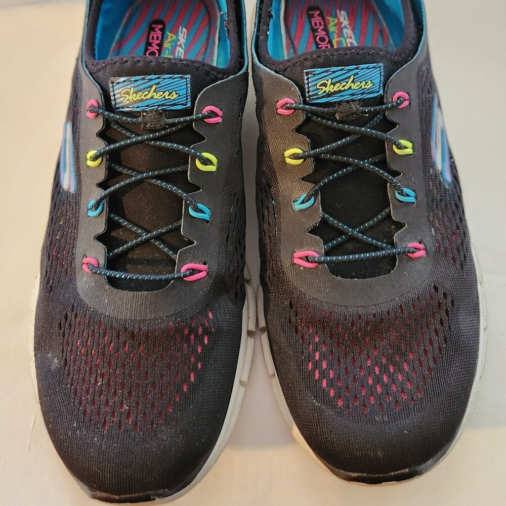 Skechers Air-Cooled Memory Foam sneakers sz 10 M black GUC